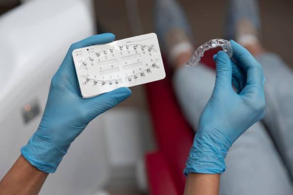 Close up on dentist instruments